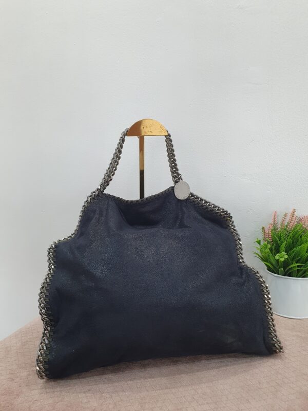 Stella McCartney Navy Blue Falabella Tote Medium