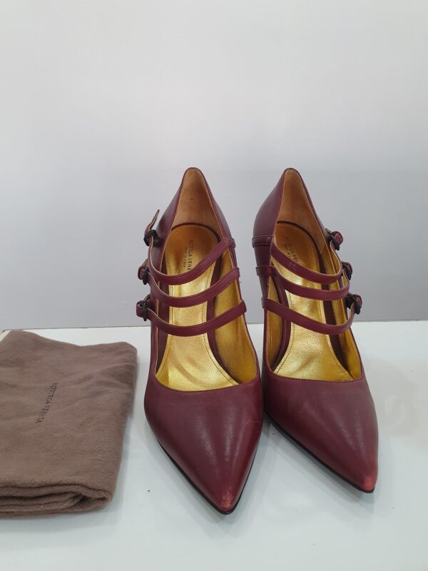 Bottega Veneta Plum Mary Janes 40.5
